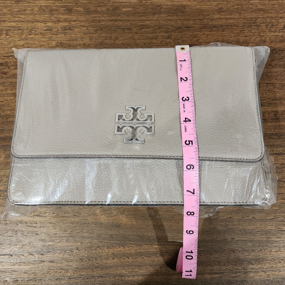NWT - Tory Burch Britten Shoulder Bag Gray - Picture 10 of 11